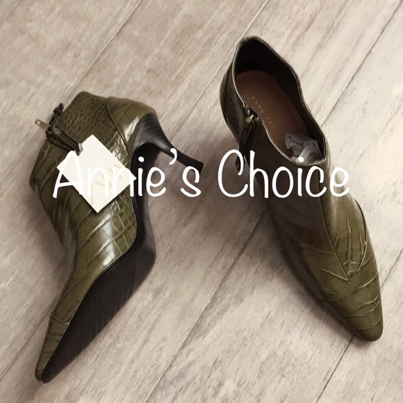 Zara Shoes - ZARA Ankle Boots:Khaki, US 6.5, 7.5, 8/EUR 37, 38, 39